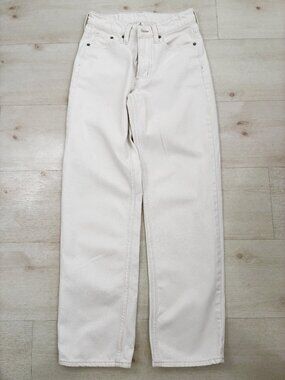 &Denim Baggy White Denim Waist- 27 inches (CN 155/60A)